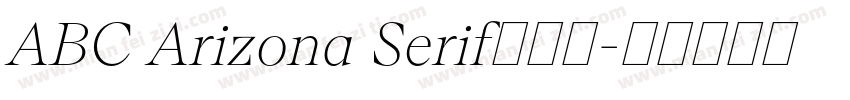 ABC Arizona Serif字体包字体转换